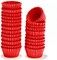 Mini Cupcake Liners 1 Inch Paper Cupcake Wrappers Baking Cups Small Muffin Liners 1000 Pieces Dessert Wrappers for Christmas Festival, Wine Red